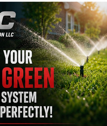 Residential sprinkler system in action